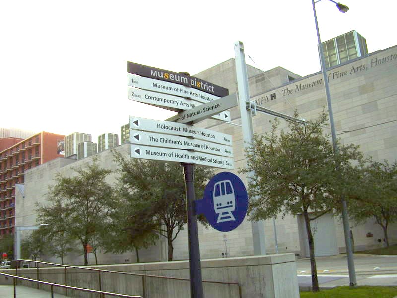Houston Museum District sign near Hermann Park — professional house cleaning services