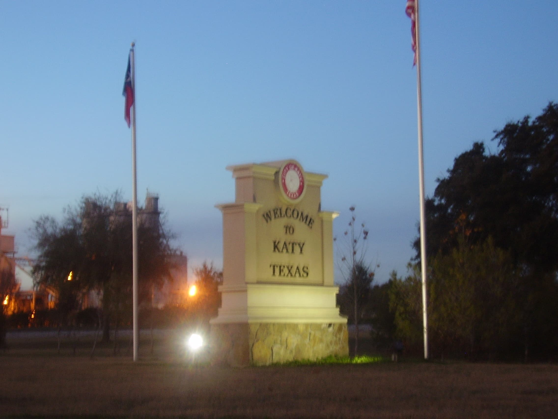 City of Katy Texas welcome sign — professional house cleaning services